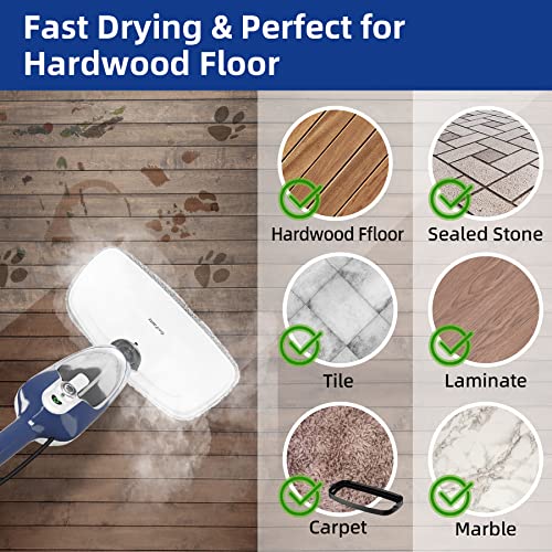 10-in-1 Detachable Handheld Steam Mop with 11 Accessories M2115