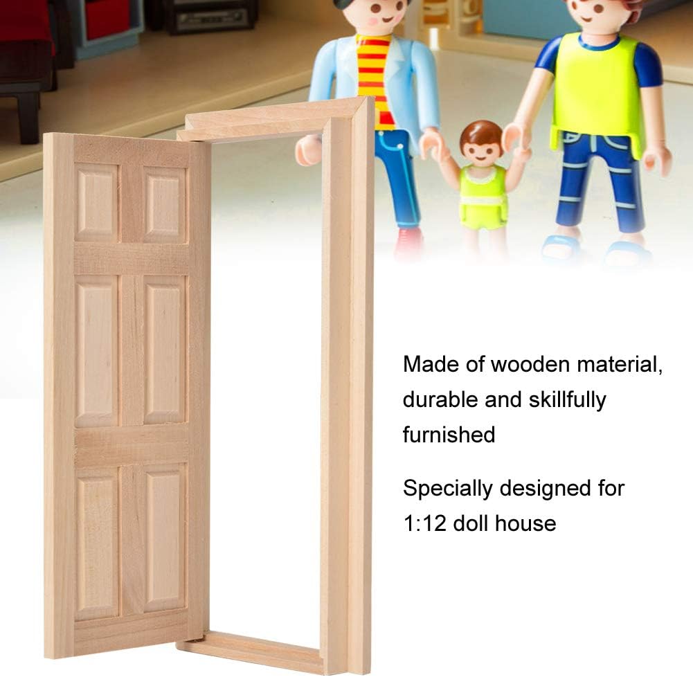 1:12 Doll House Mini Wooden Door Set T389322