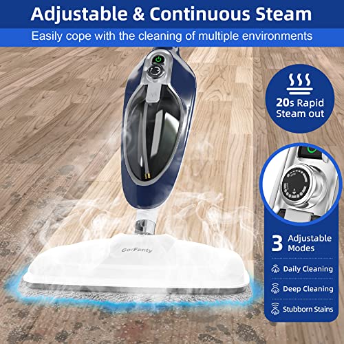 10-in-1 Detachable Handheld Steam Mop with 11 Accessories M2115