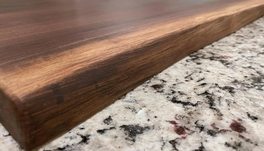Black Walnut Live Edge Wood Serving Platter Q701