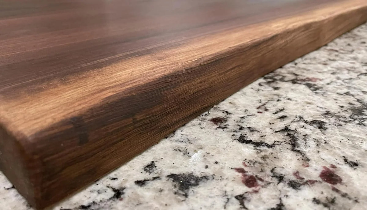 Black Walnut Live Edge Wood Serving Platter Q701
