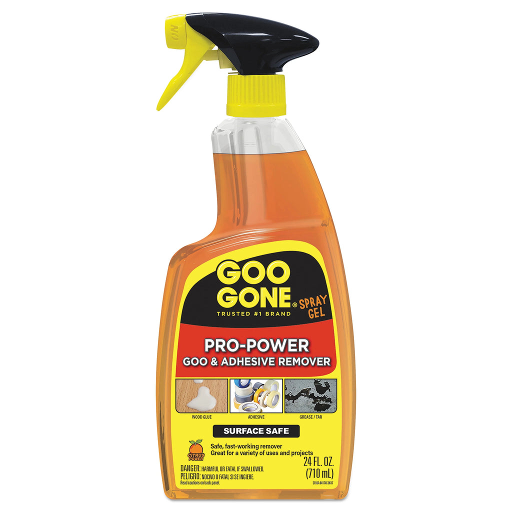 Heavy Duty Adhesive & Grease Remover Spray Gel, Orange Citrus Scent, 16 oz V58392