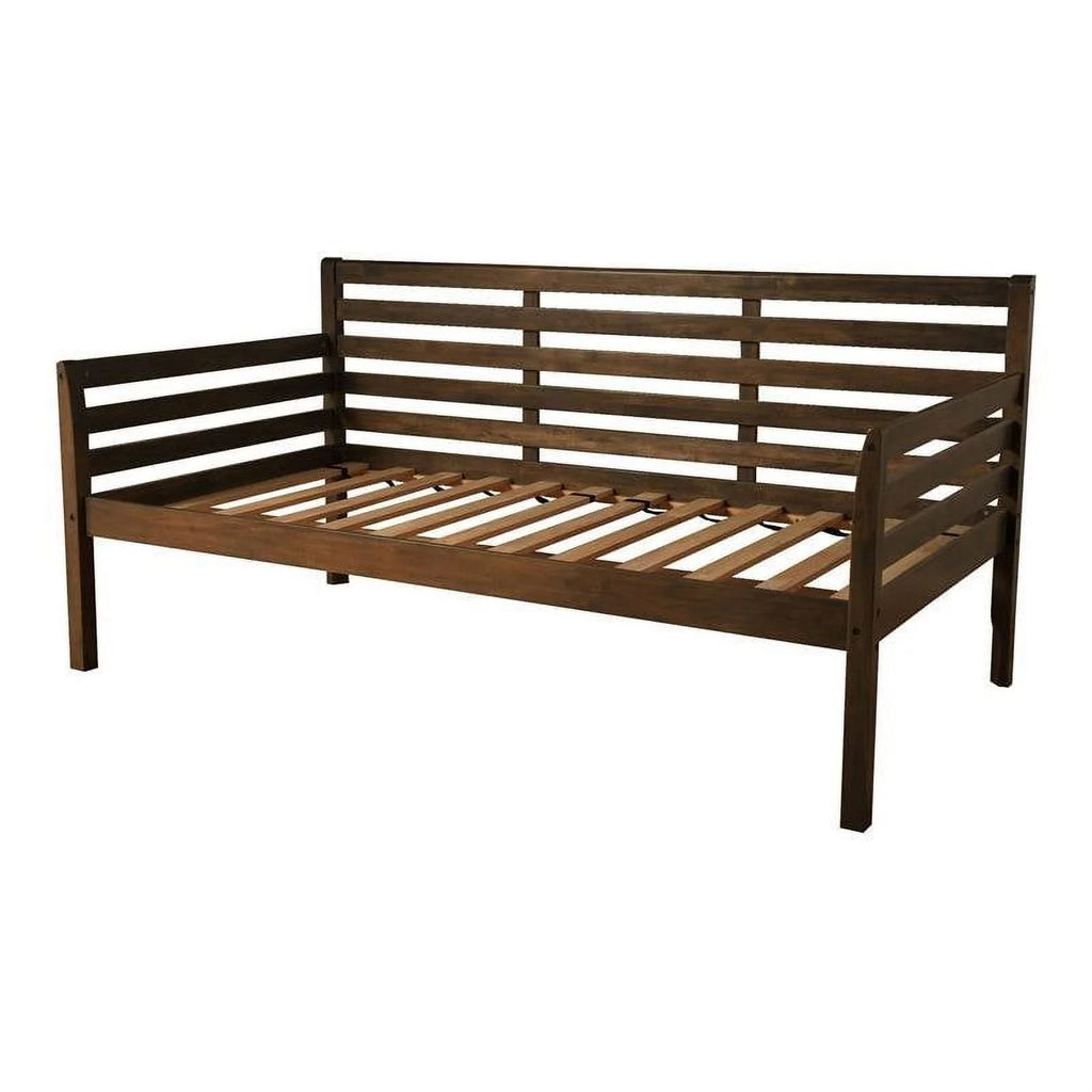 Twin Solid Wood Daybed in Rustic Walnut K80670