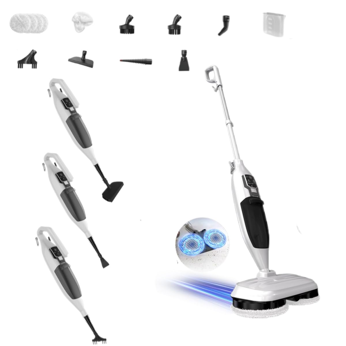 300°F Scrub & Steam Mop with 13 Accessories L462216