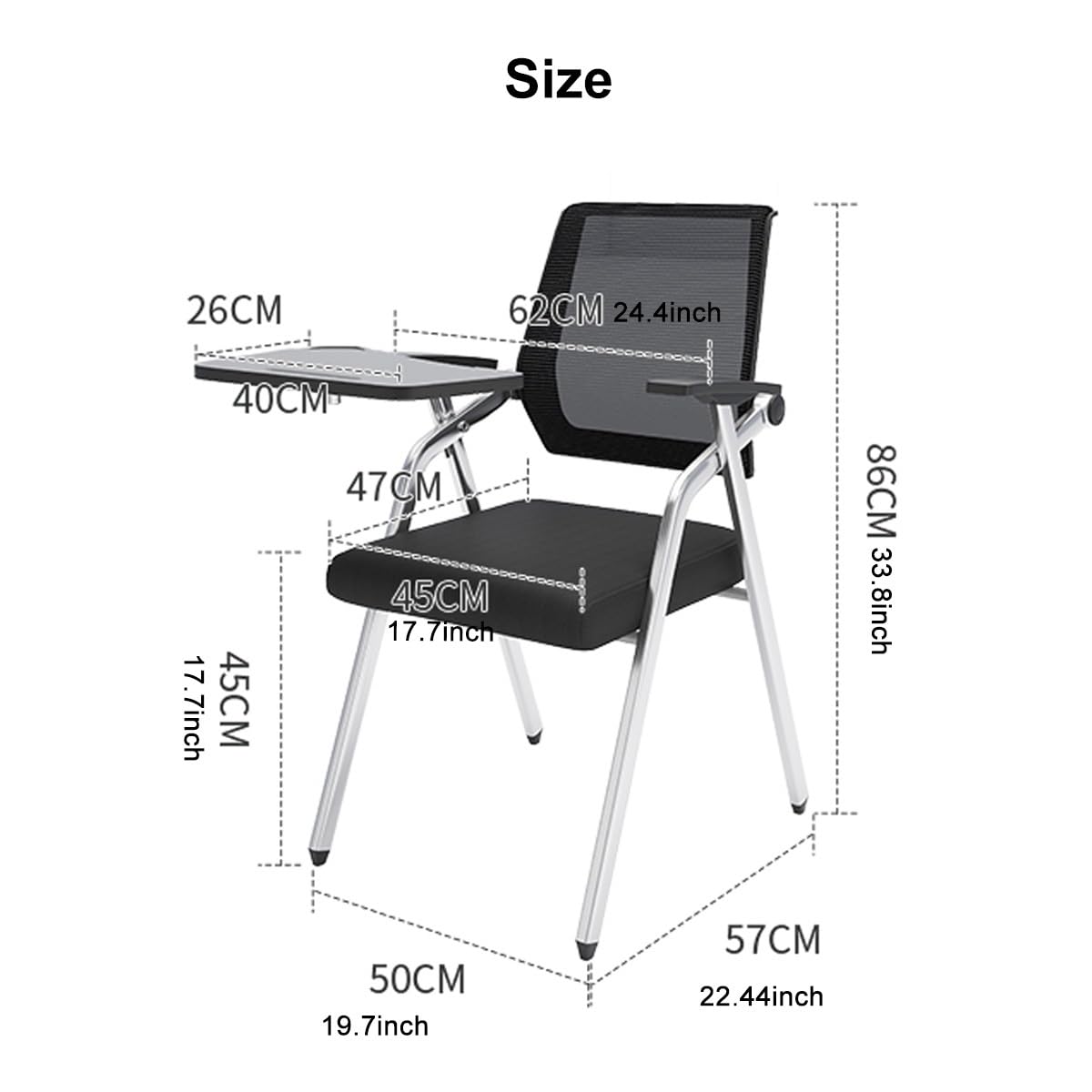 Orange Ergonomic Mesh Office Chair with Lumbar Support L834