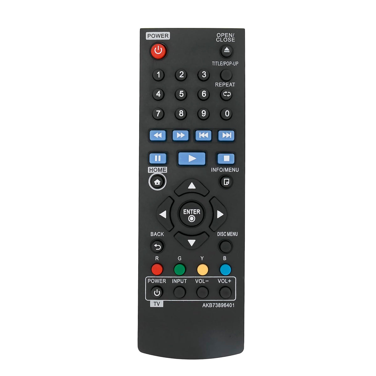 Replace Remote Control Compatible with Blu-ray Disc Player B8805