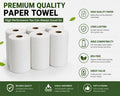White Paper Towels 6 Rolls O2720