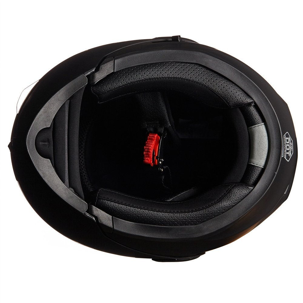 Motorcycle Dual Visor Flip up Modular Full Face Helmet DOT H2277