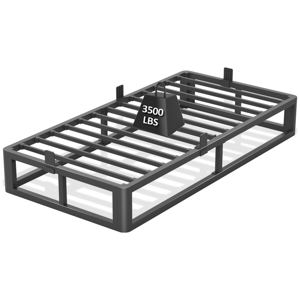 10 Inch Twin Bed Frame with Steel Slats Support N957
