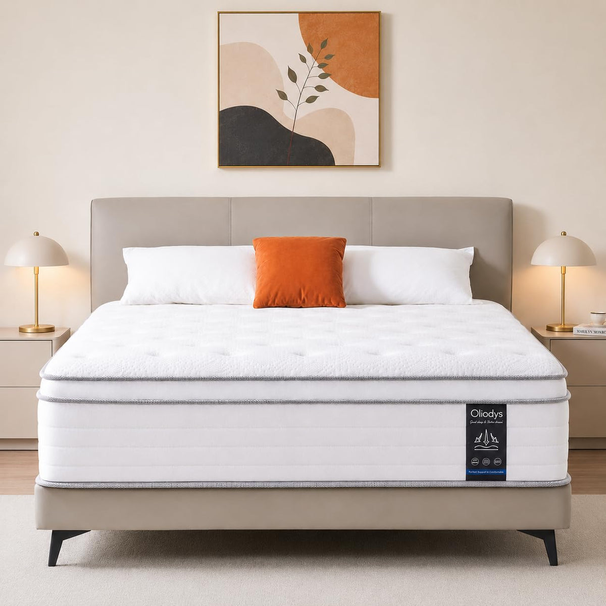 12 Inch Medium Firm Hybrid Spring Mattress T4231
