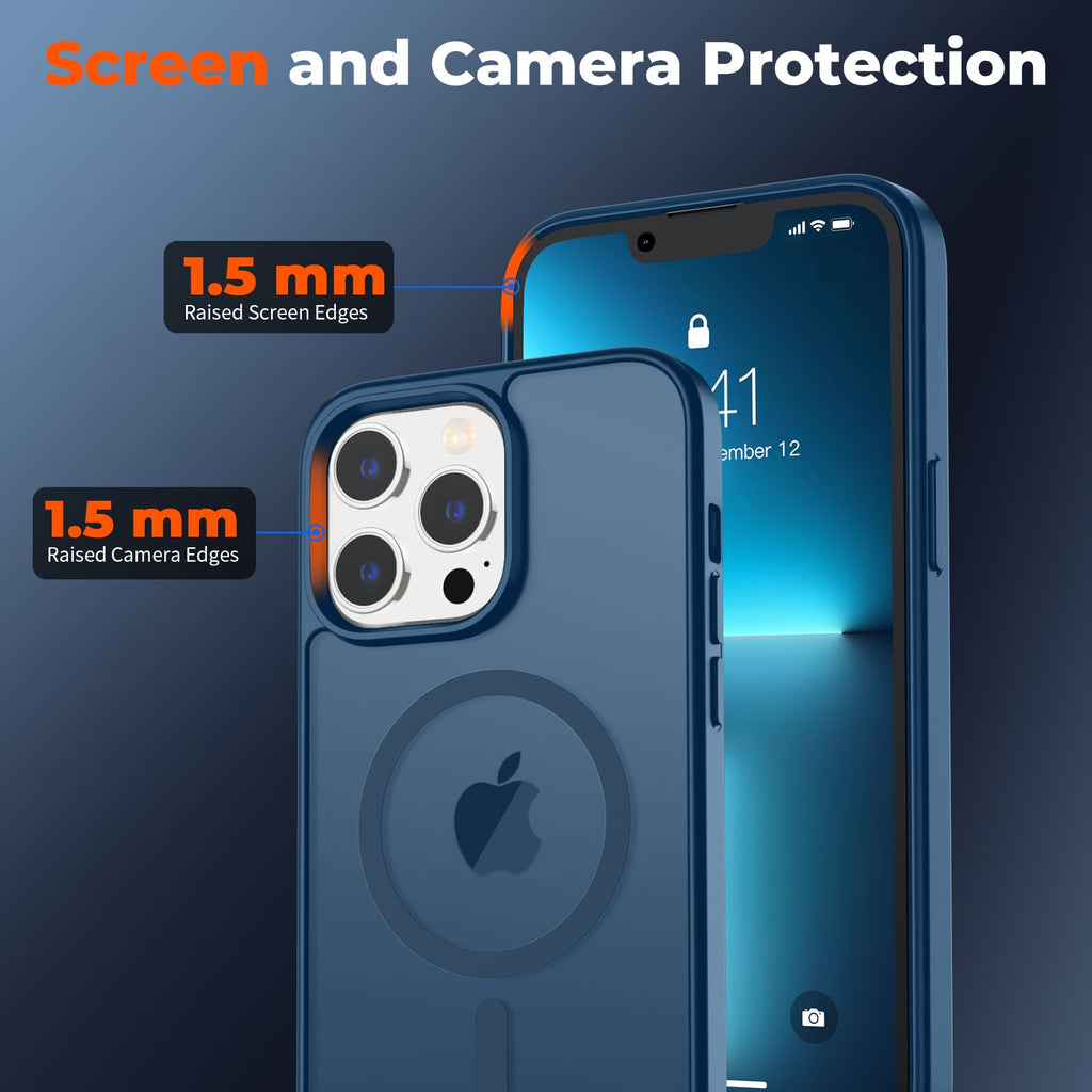 Magnetic iPhone 13 Pro Max Case Dark Blue V60442