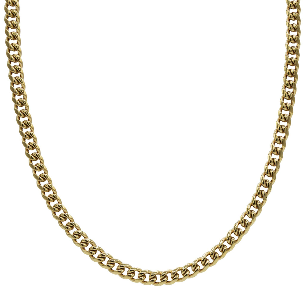 Gold-Plated Micro Cuban Link Chain Z524065