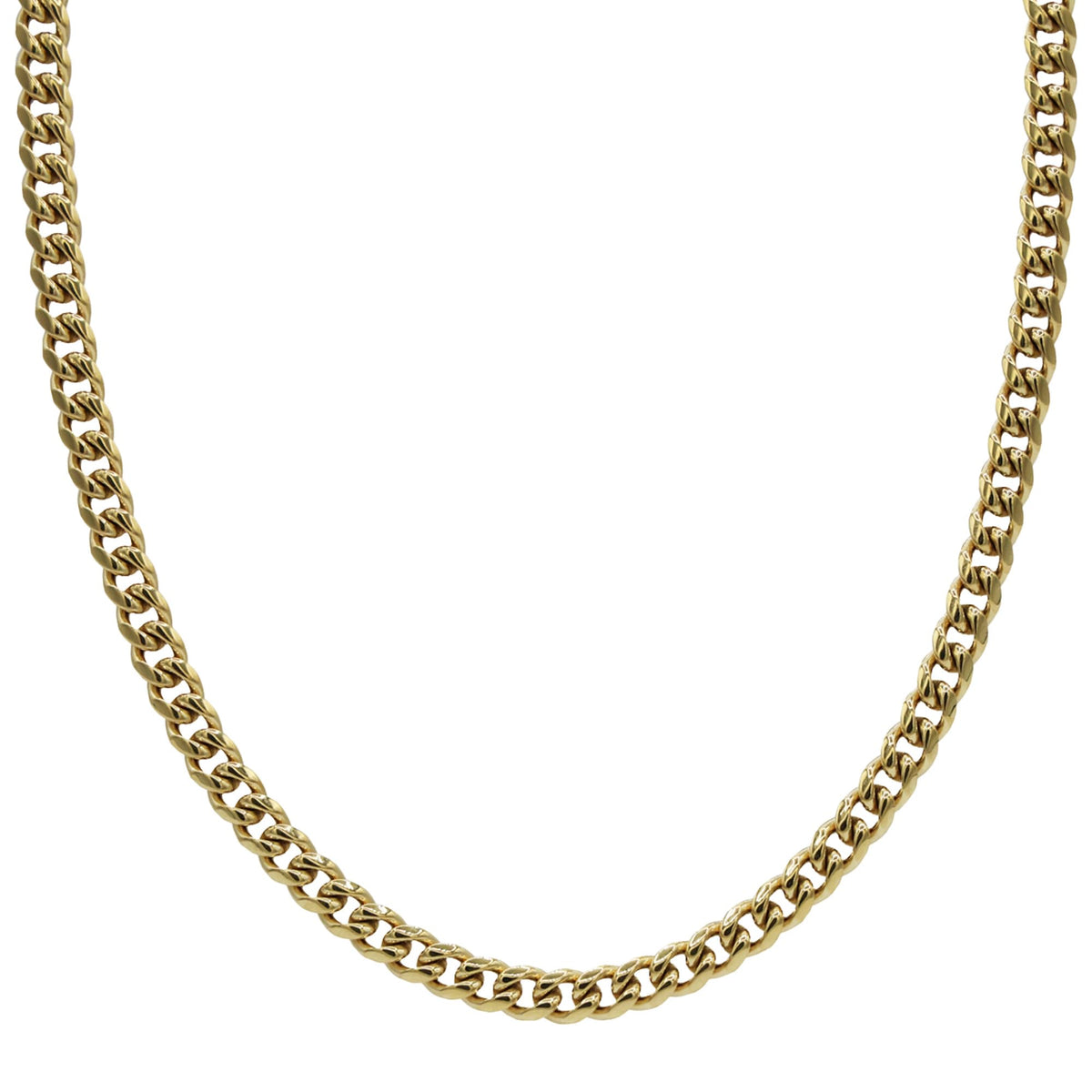Gold-Plated Micro Cuban Link Chain Z524065