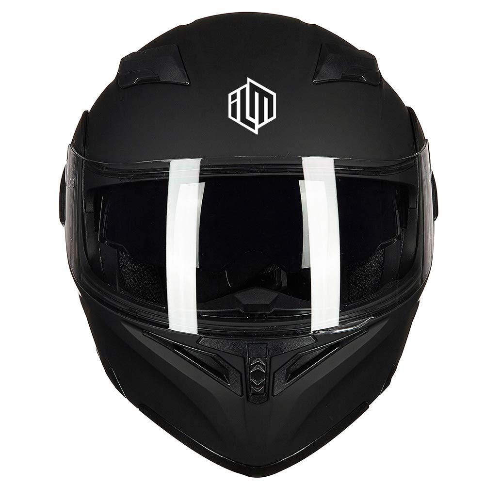Motorcycle Dual Visor Flip up Modular Full Face Helmet DOT H2277