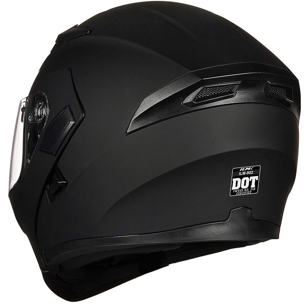 Motorcycle Dual Visor Flip up Modular Full Face Helmet DOT H2277