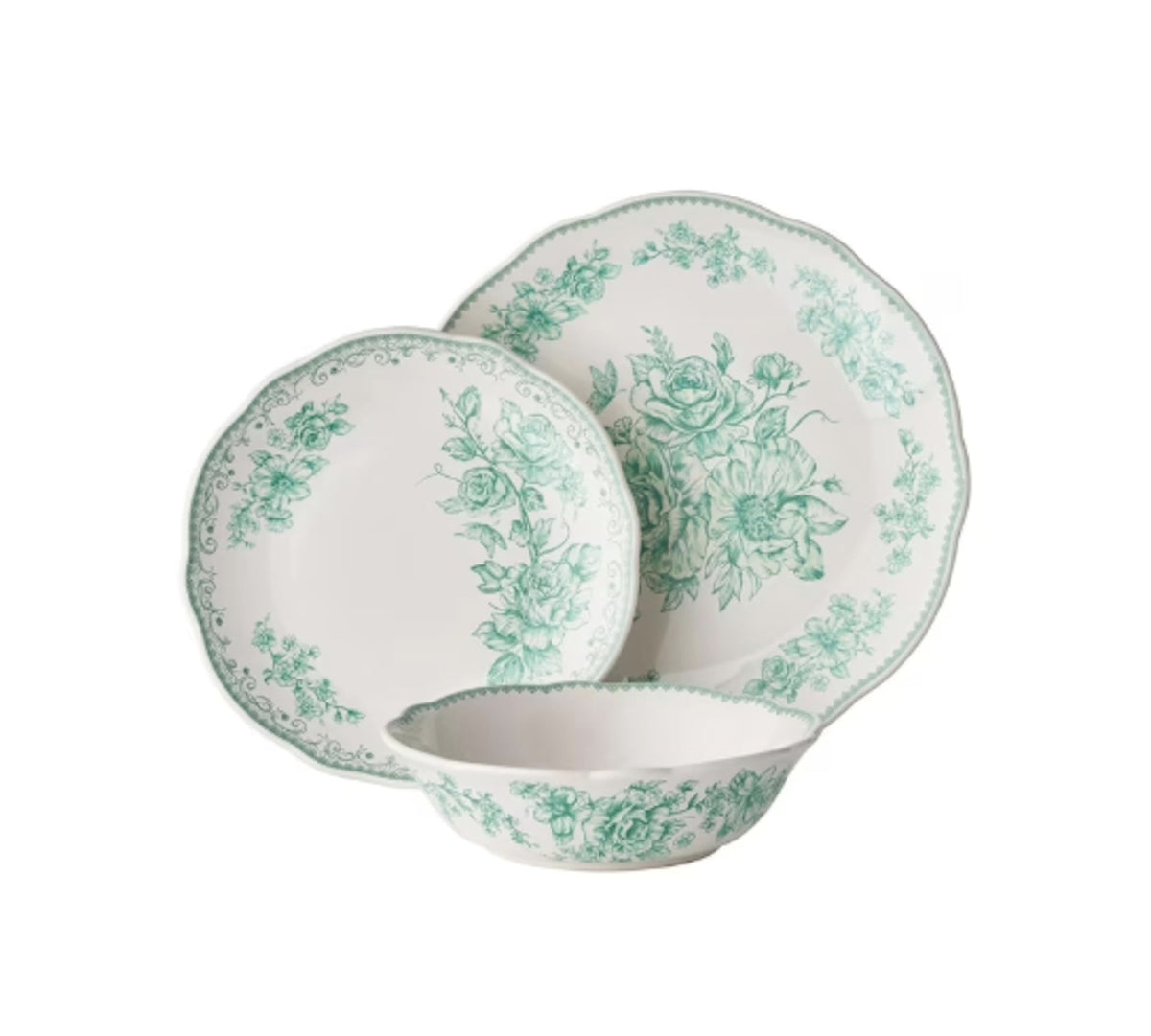 12-Piece Stoneware Dinnerware Set L507