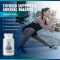 Thyroid Support - Ltyrosine, Iodine, Vitamin B12 Complex, Zinc, Selenium, Ashwagandha, Copper K378485