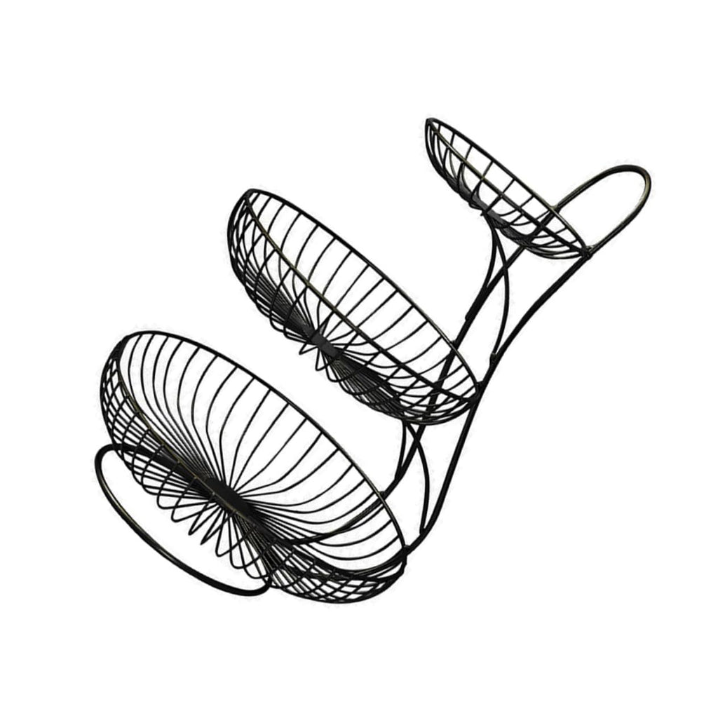 Black 3-Tier Iron Fruit Basket N463