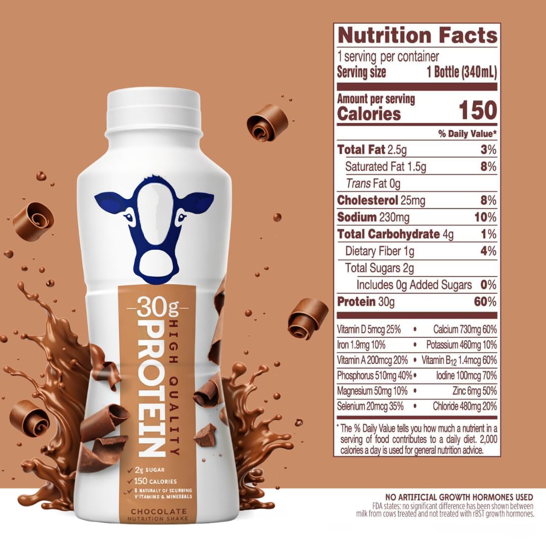 High Protein Chocolate Nutrition Shake 8 Pack 11.5 Fl Oz A1255