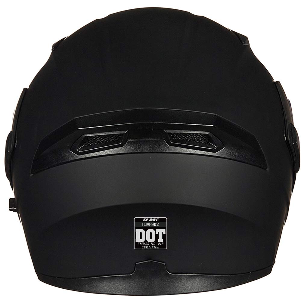 Motorcycle Dual Visor Flip up Modular Full Face Helmet DOT H2277