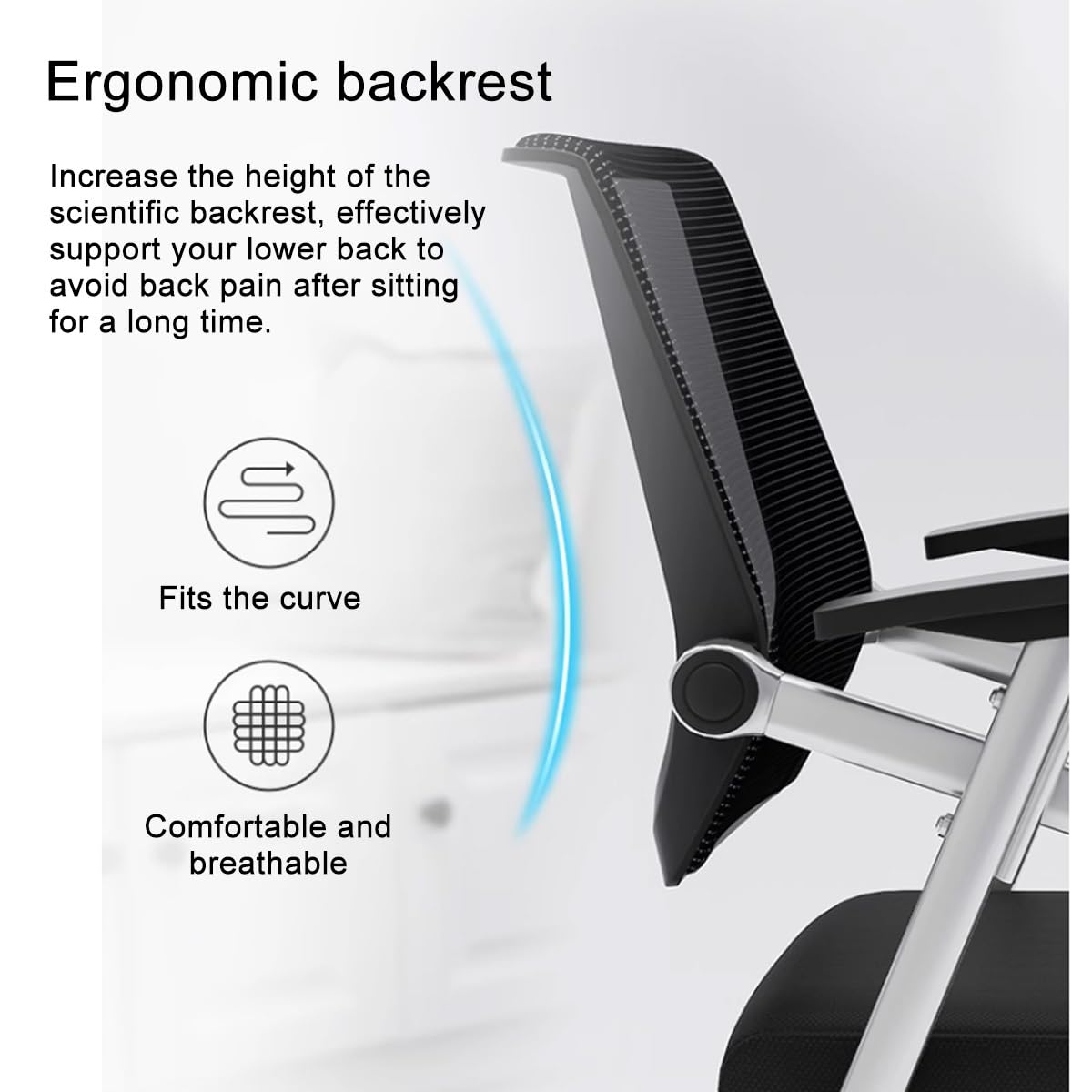 Orange Ergonomic Mesh Office Chair with Lumbar Support L834