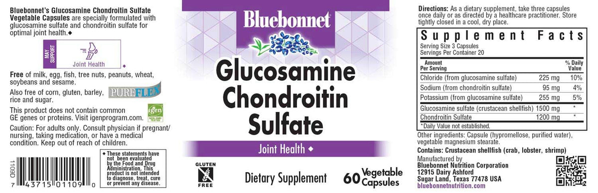 Glucosamine Chondroitin Sulfate Supplement, 60 Count O414672