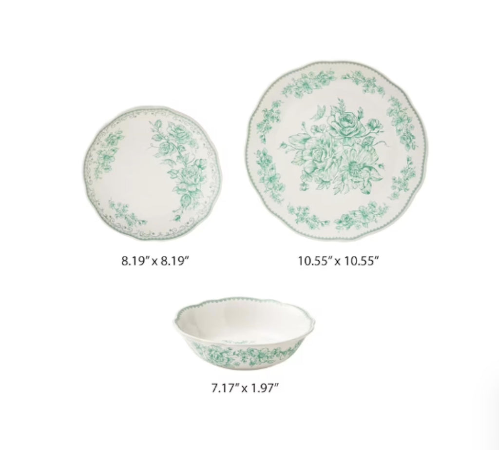12-Piece Stoneware Dinnerware Set L507