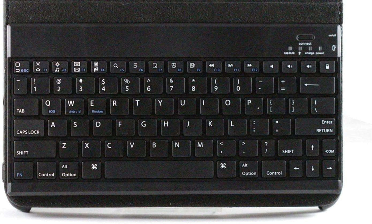 Folding Leather Folio Case Cover & Stand with Removable Keyboard F6712