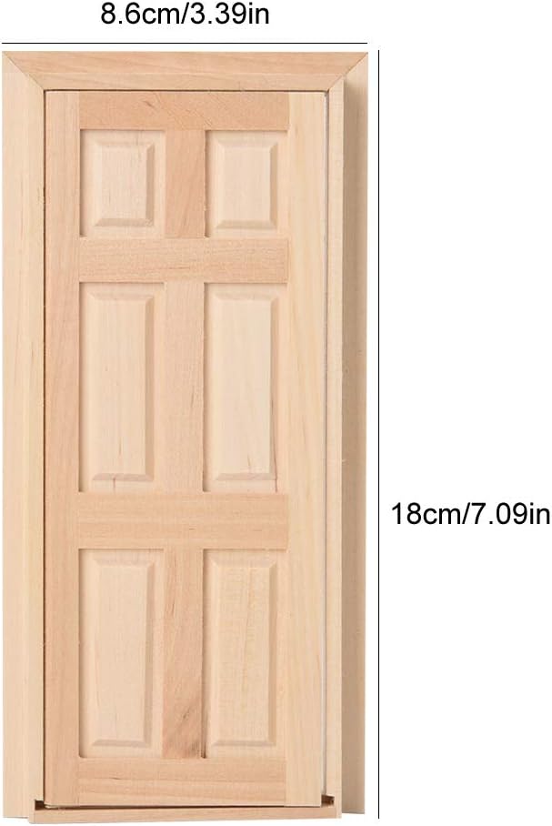 1:12 Doll House Mini Wooden Door Set T389322
