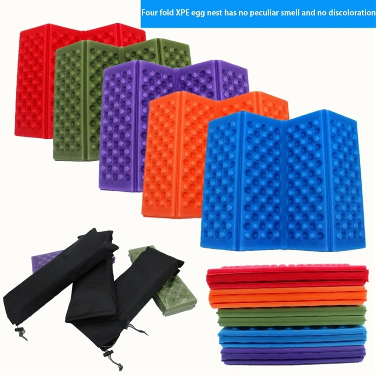 Foldable Stadium Seat Cushion with Storage Bag V952053