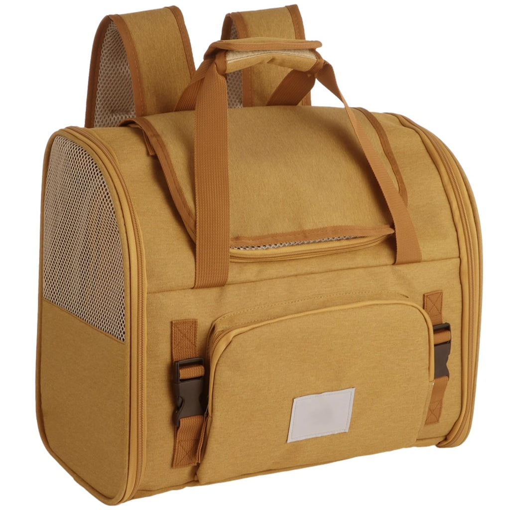Expandable Pet Backpack Carrier with Ventilated Mesh Top S485
