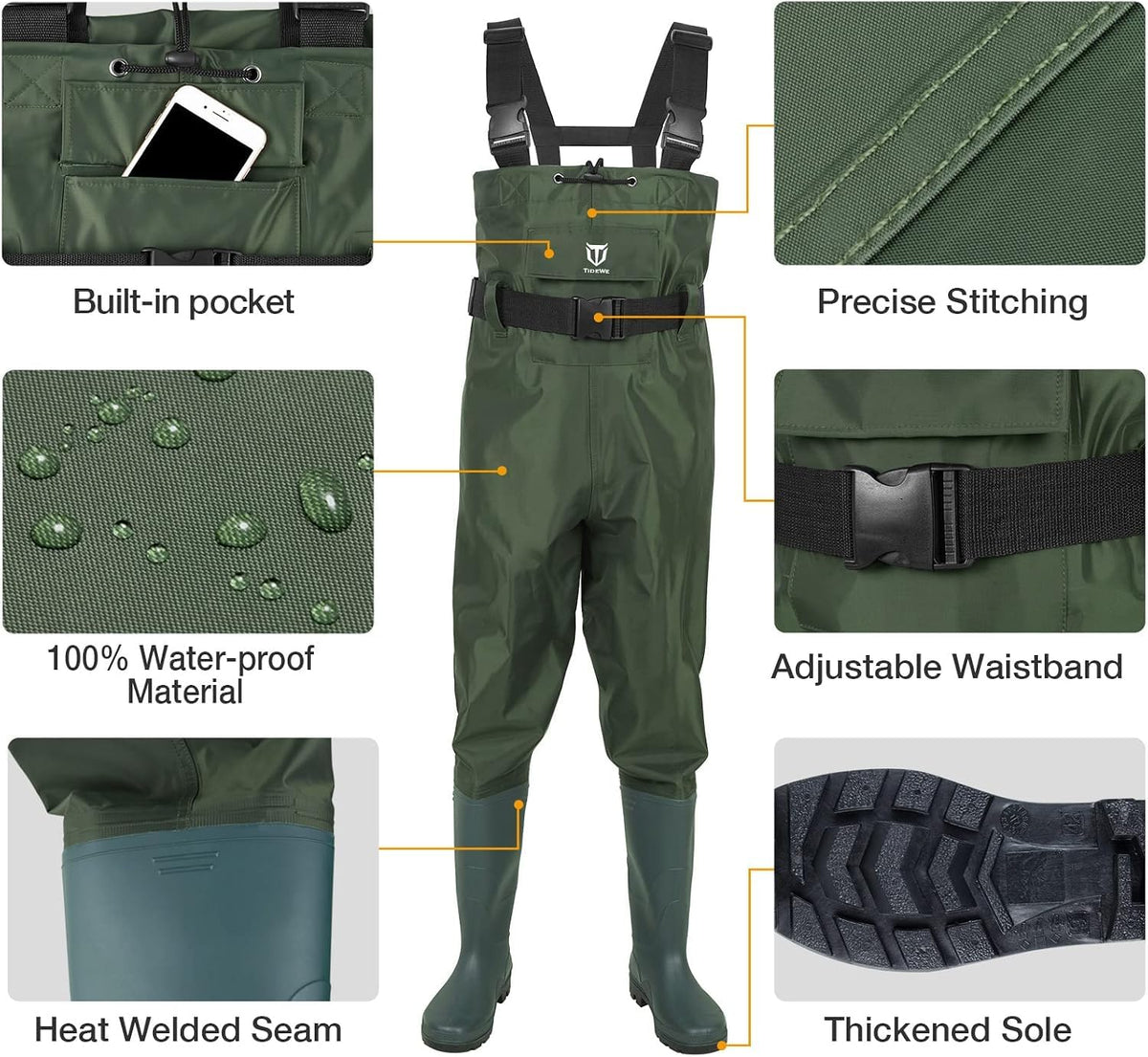Waterproof Chest Waders F961002