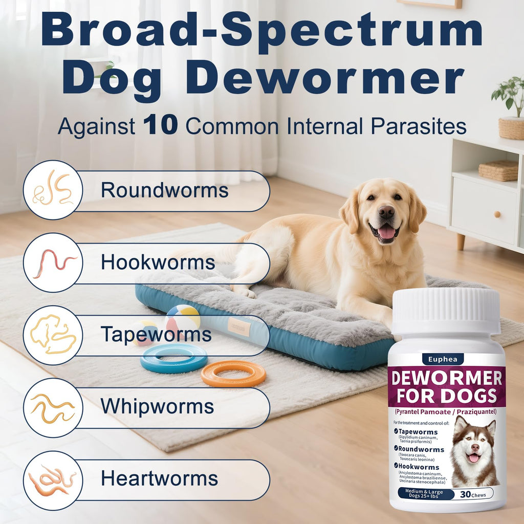 7-Way Dewormer for Dogs, 30 Tablets J48259