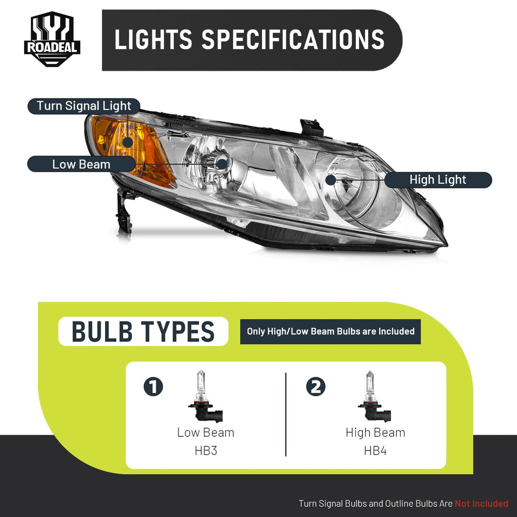 Headlights for Honda Civic 4-Door D976794