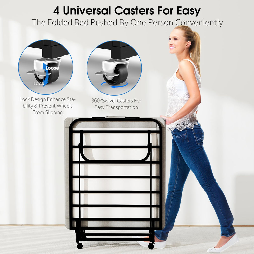 Folding Bed with Mattress S506