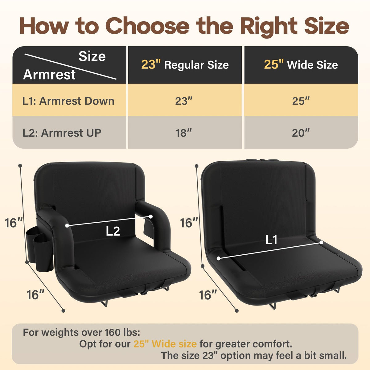 Stadium Seat with Back Support M84762