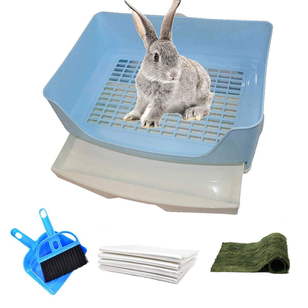 Plastic Rabbit Litter Box with Drawer S384445