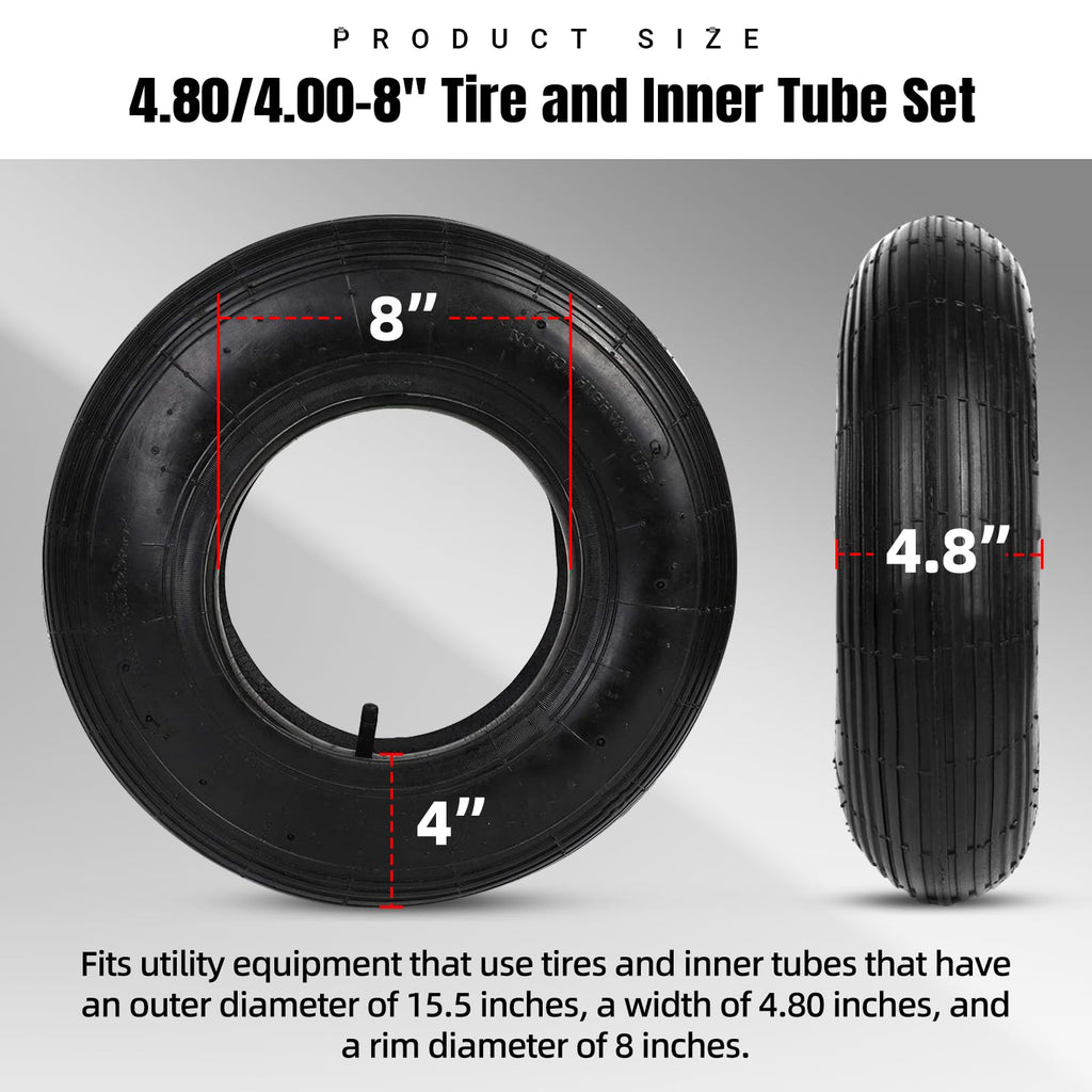 4.80/4.00-8" Tire and Inner Tube Set B5559