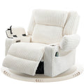 Power Swivel Rocker Recliner with Adjustable Headrest O4639