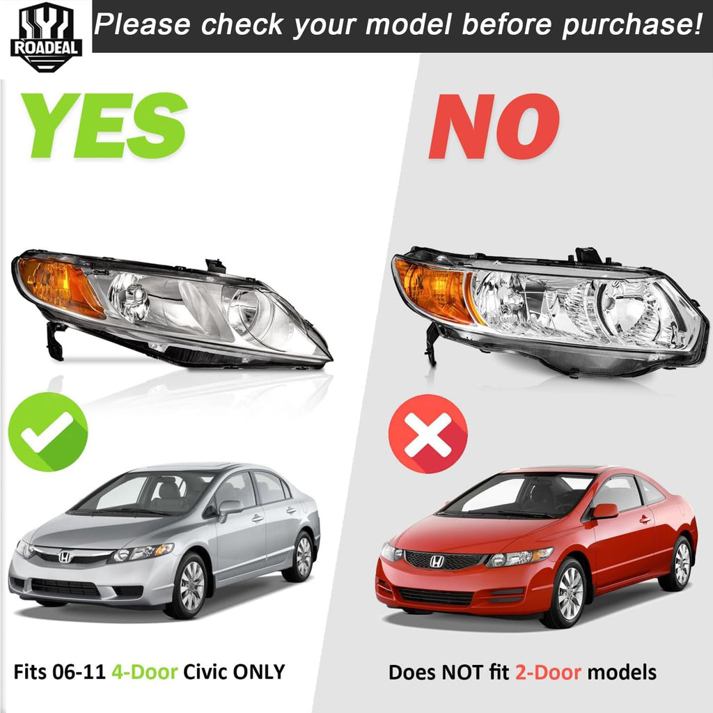 Headlights for Honda Civic 4-Door D976794