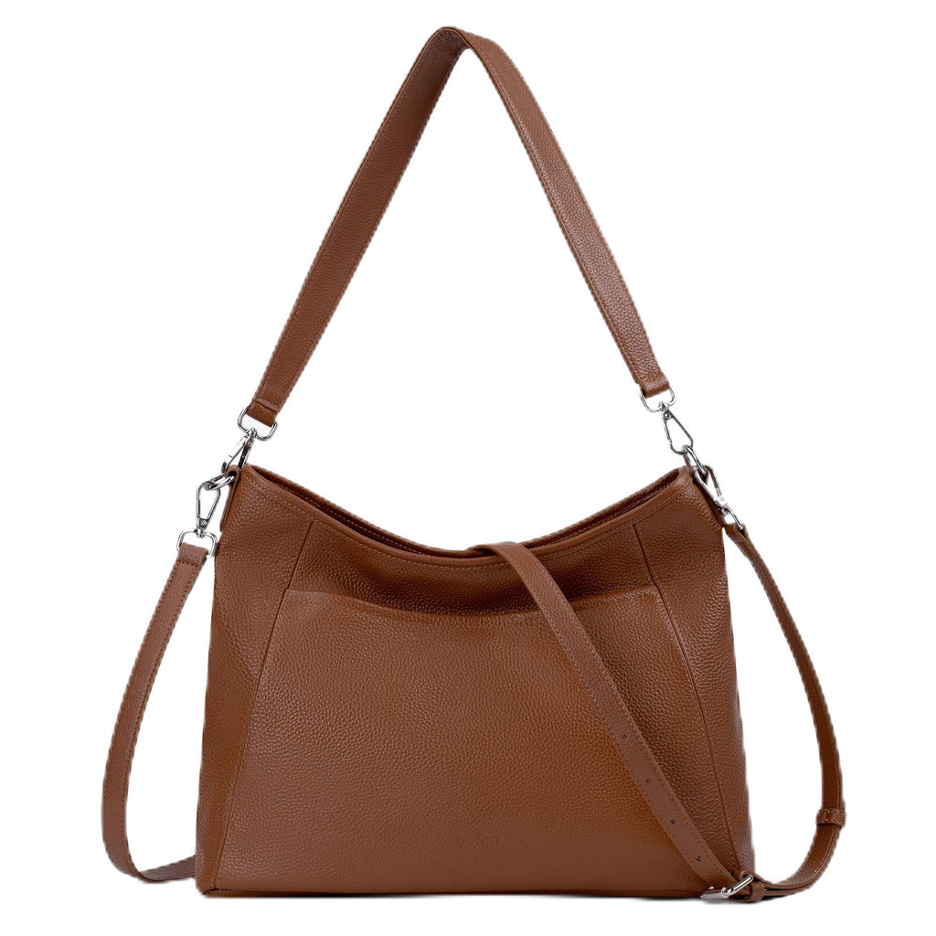 Genuine Leather Hobo Crossbody with 2 Detachable Straps K359958