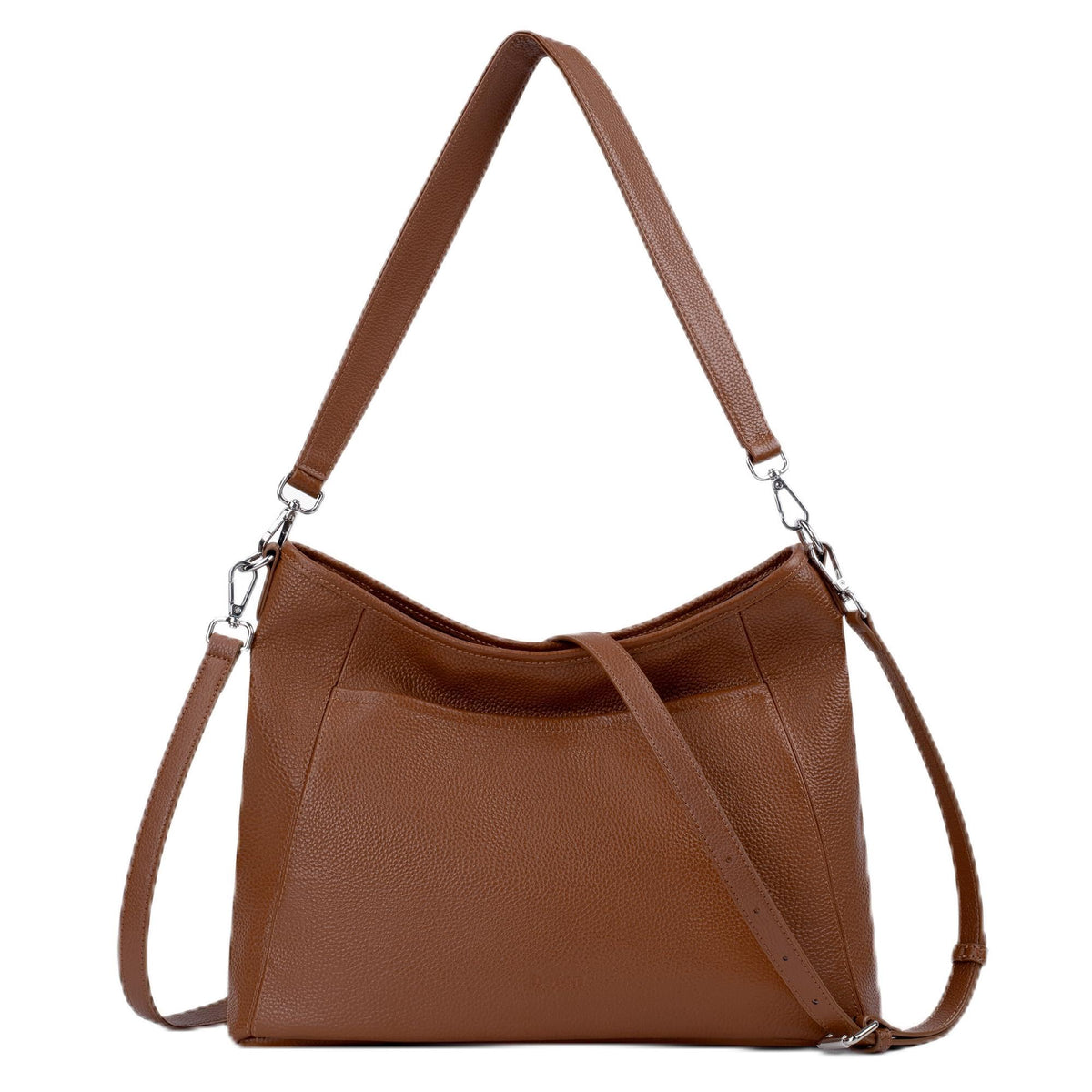 Genuine Leather Hobo Crossbody with 2 Detachable Straps K359958