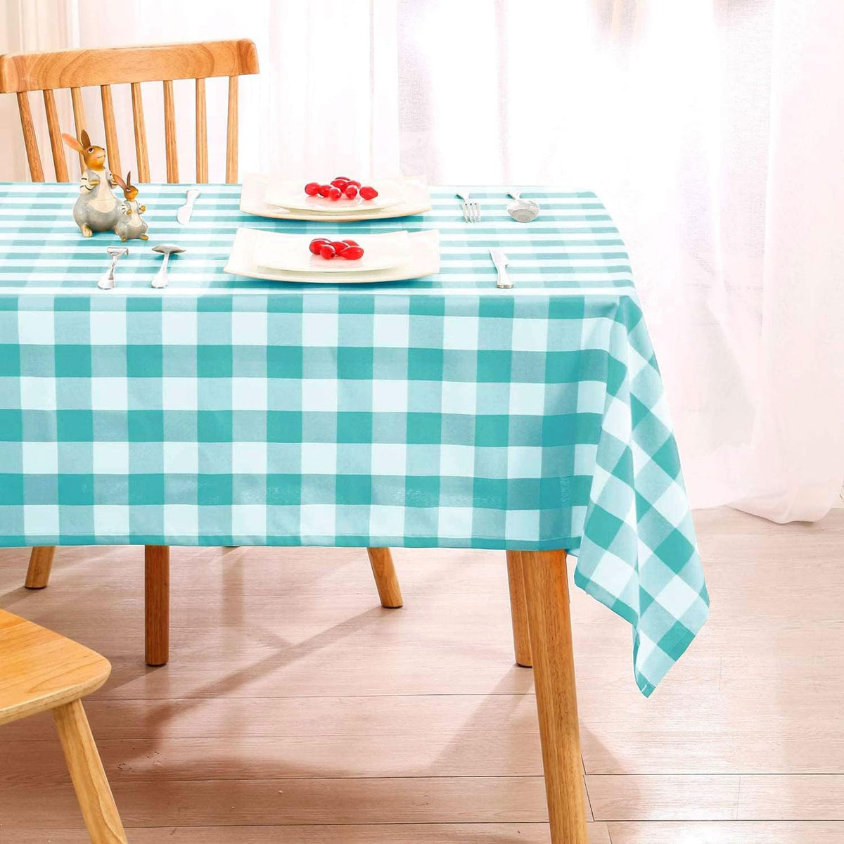 Square Checkered Tablecloth 30 x 30 Inch X1134