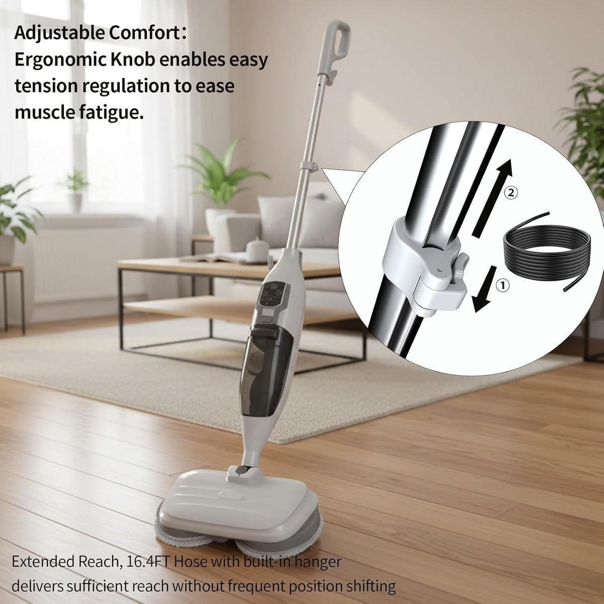 300°F Scrub & Steam Mop with 13 Accessories L462216