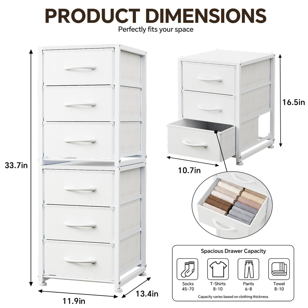 2-Pack Stackable 3-Tier Fabric Storage Drawers X29367
