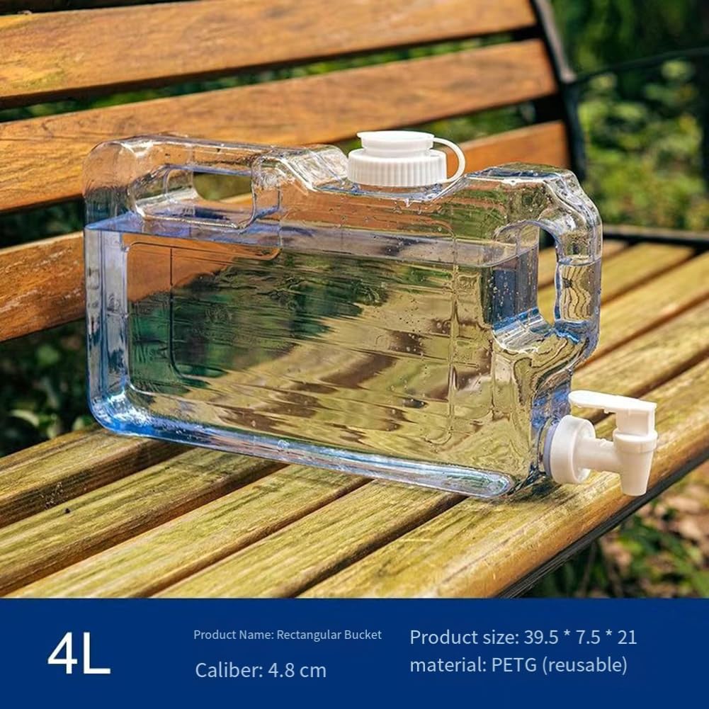 Clear Plastic Water Jug with Faucet P522