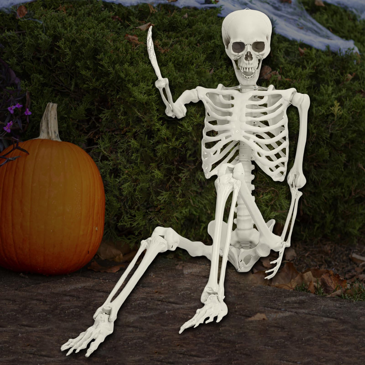 5.4FT Full Size Posable Skeleton with Movable Joints S371229