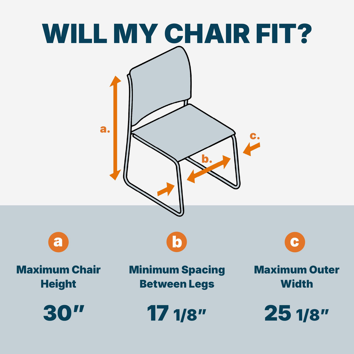 Heavy Duty Steel Stack Chair Dolly with Swivel Casters D2279