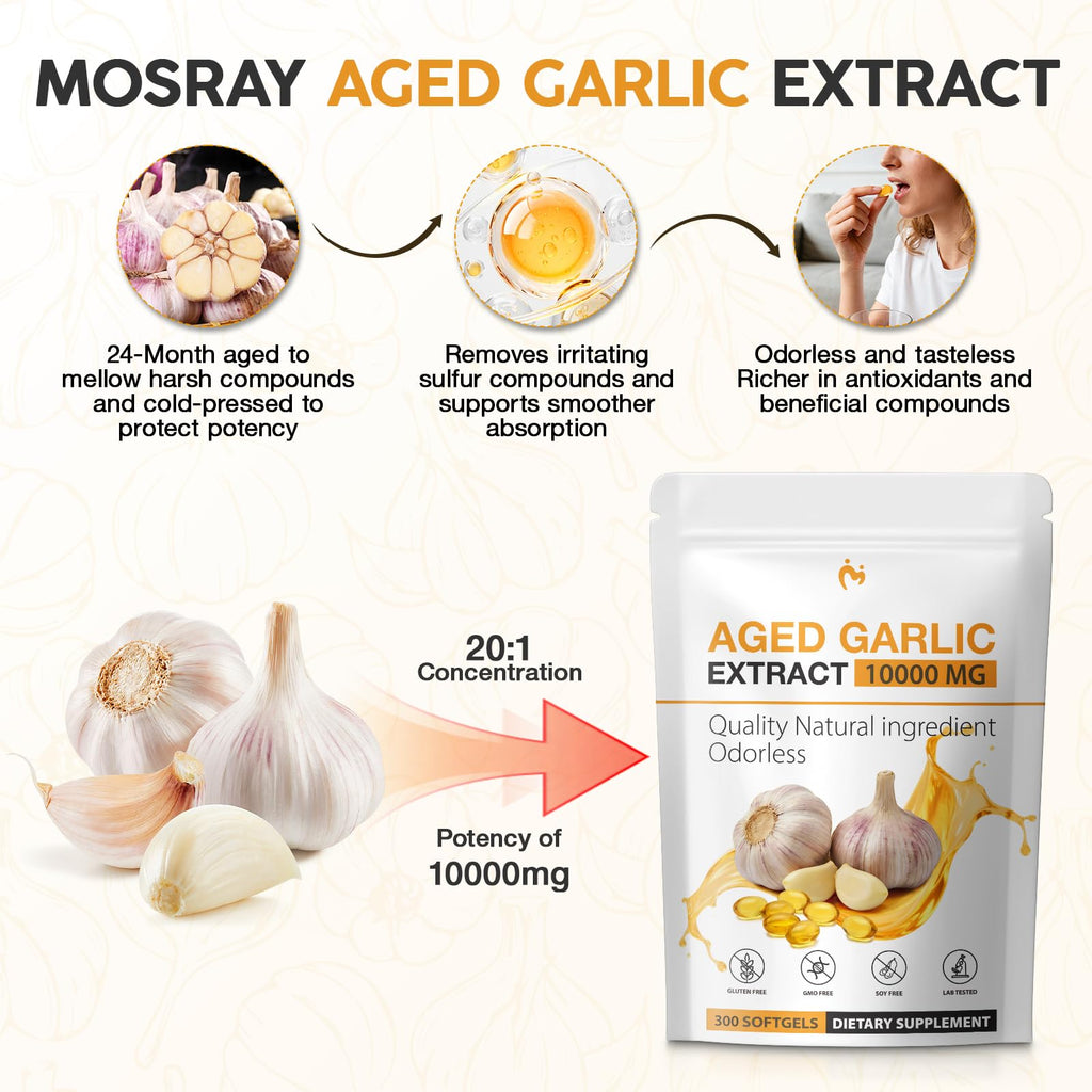 Odorless Garlic Supplements 300 Softgels C388900