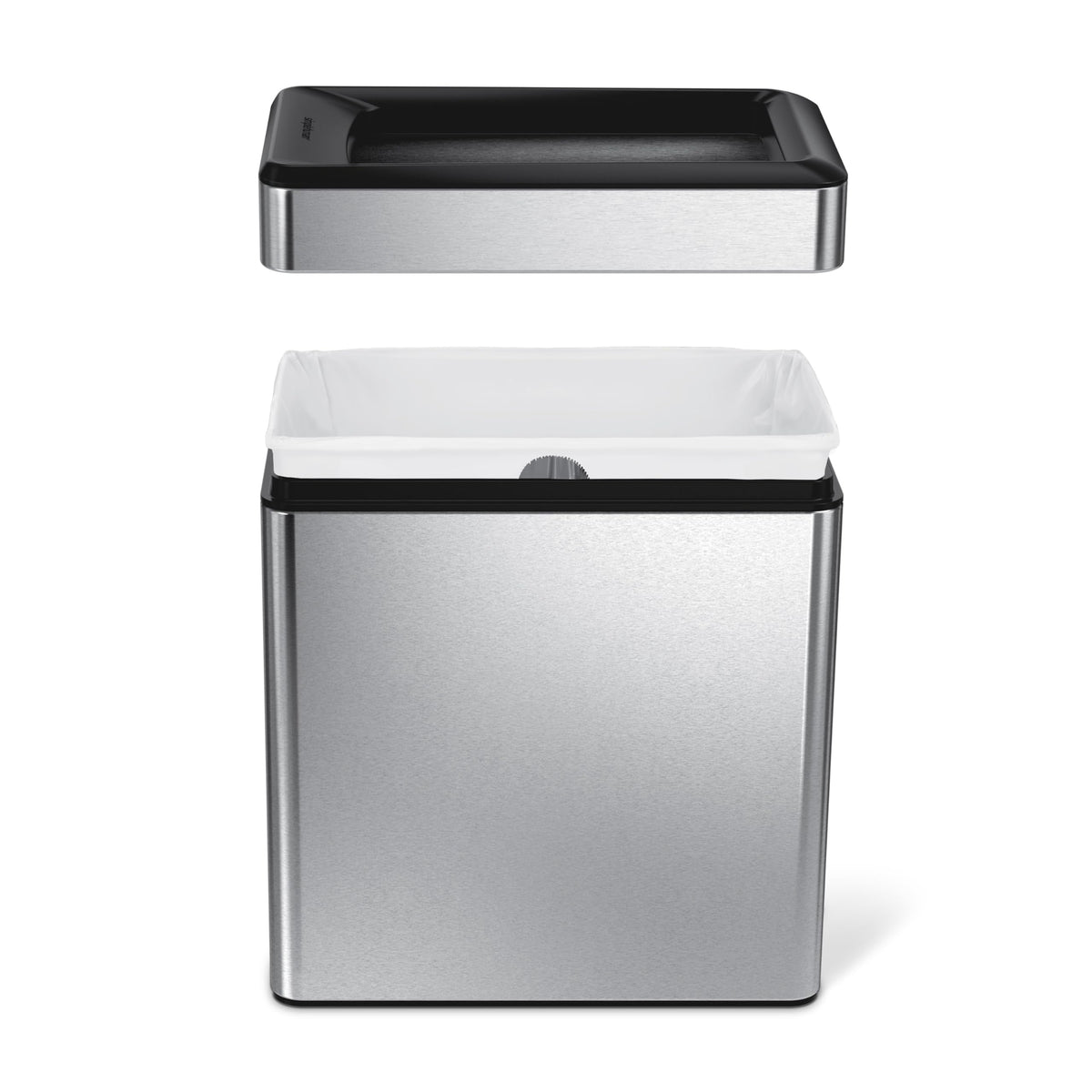 10L Stainless Steel Slim Open Trash Can R645